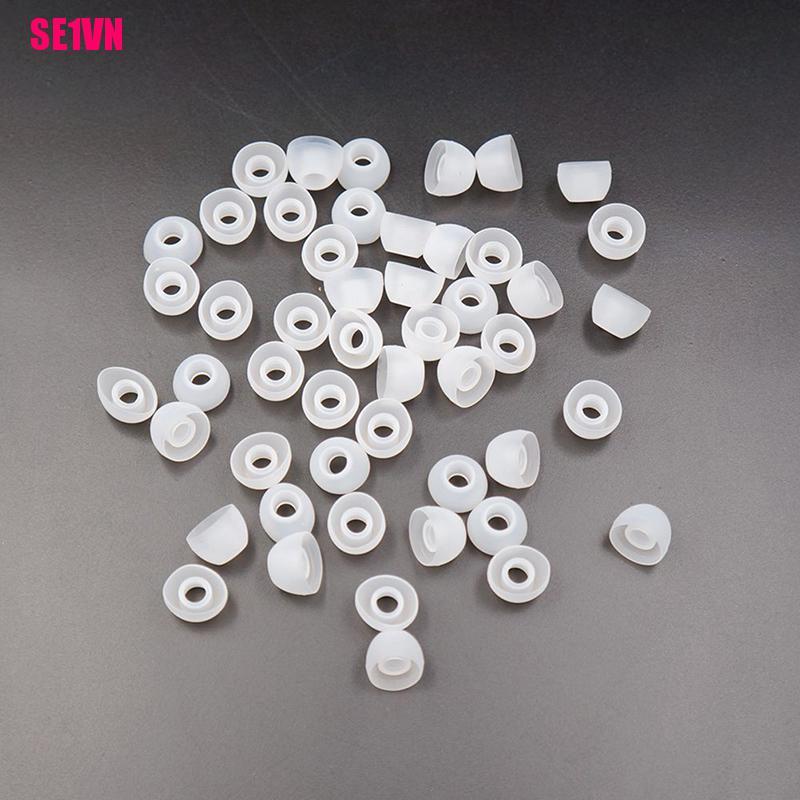 Bộ 50 Cái Miếng Đệm Tai NGhe Bằng Silicon 11MM Mềm Mại Trong Suốt Cho Tai Nghe Nhét Trong SE1VN