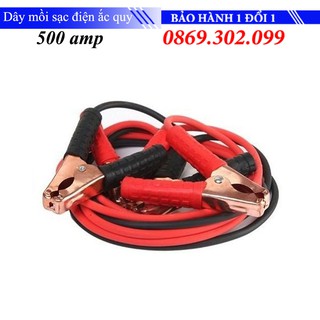 Dây mồi sạc điện ắc quy 500amp cho ô tô