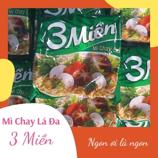 Mì 3 miền Chay Lá Đa gói 65gram - Mì chay ăn liền thơm ngon, sợi mì dai