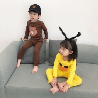 Bộ cotton xuất hàn cho bé