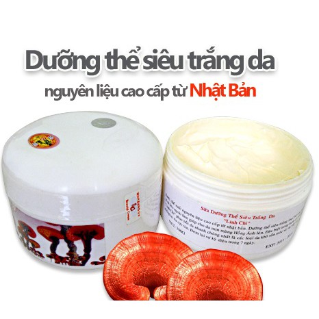 Kem dưỡng trắng da toàn thân Linh chi