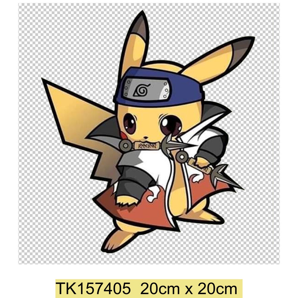 Miếng Dán Cách Nhiệt Chống Thấm Nước Họa Tiết pokemon Cho Áo Thun Trẻ Em