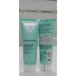 Sữa rửa mặt dạng kem giúp ngừa mụn & se khít lỗ chân lông Vichy Normaderm Foaming Cream