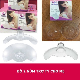 Núm Trợ Ti Mẹ Silicon GB BABY Hàn Quốc [Set 2 Chiếc] hàng loại 1
