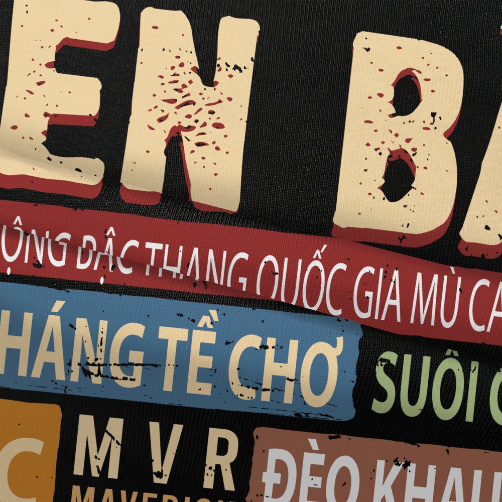 Áo thun Yên Bái phông unisex cotton 100% ao cặp gia đình lớp đồng phục Yen Bai ăn du lịch fact under MVR BB4126