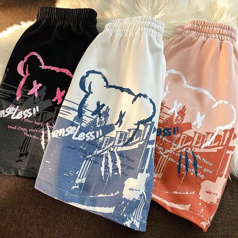 Quần Short Nam Phong Cách Unisex Mùa Hè Phối Họa Tiết Thời Trang ZENKONU SHORT NAM 041