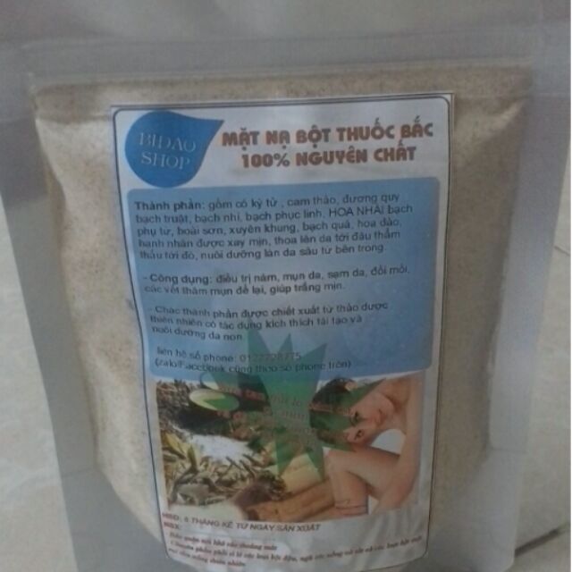 500gr bột tắm trắng thuốc bắc
