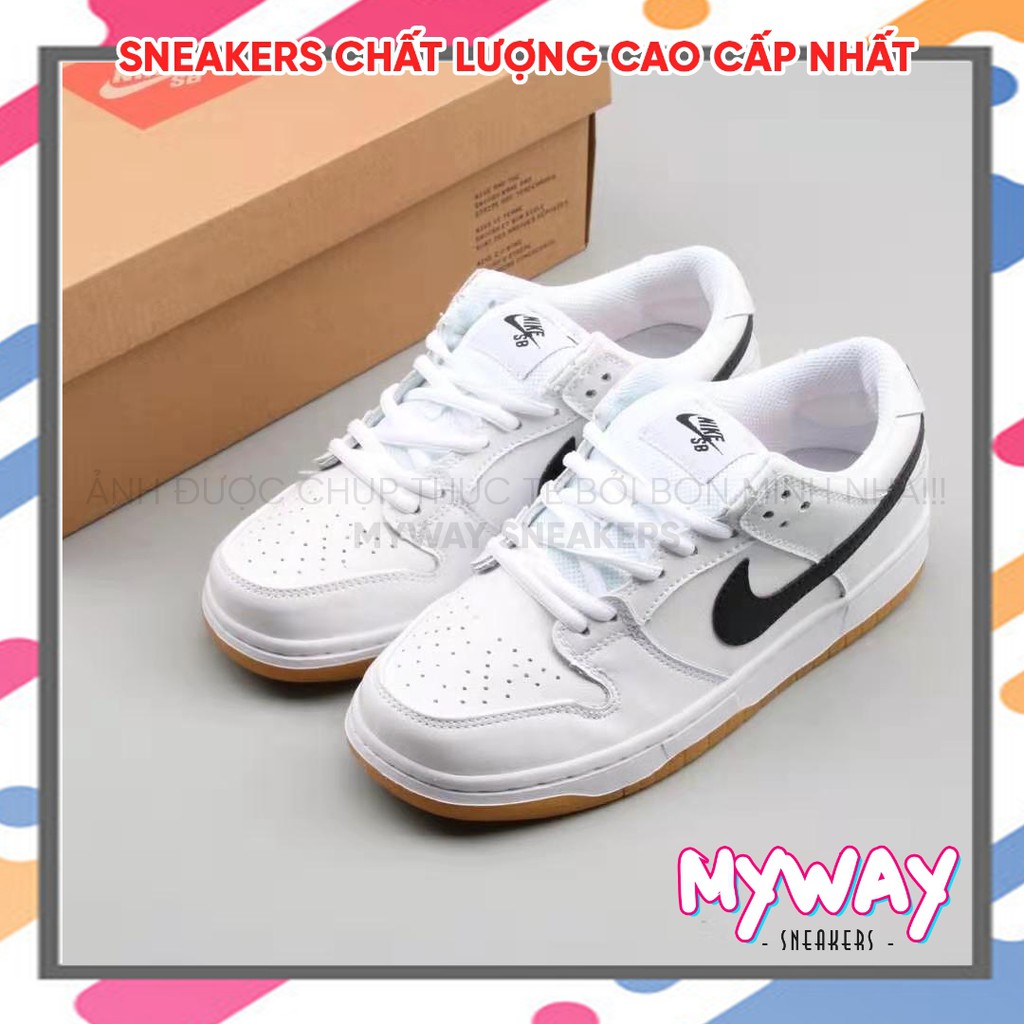 Giày thể thao DUNK LOW PRO "ORANGE LABEL" màu trắng đen