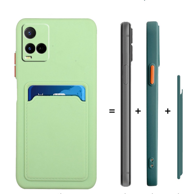 Ốp Điện Thoại Silicone Mềm Bảo Vệ Camera Cho Vivo V23 Y33S Y33T Y21T T1 T1X Y21 Y21S V21E Y20 Y20i Y20s Y12a Y12s