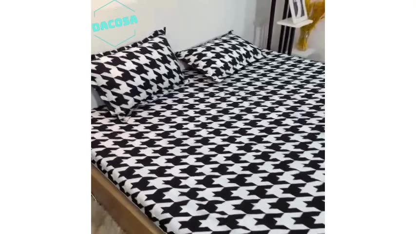 Ga trải giường cotton poly 1m6,1m8,drap giường hàn quốc nhập khẩu chính hãng DACOSA miễn phí bo chun | BigBuy360 - bigbuy360.vn