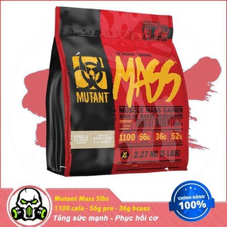 [Freeship + Quà] Sữa Dinh Dưỡng Tăng cân Nhanh Mutant Mass 5 Lbs (2.4 kg) TPBS