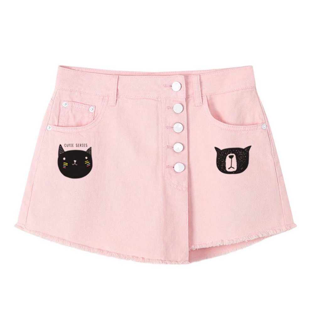 Miếng Dán Chuyển Nhiệt Kat1 Họa Tiết Động Vật Hoạt Hình Trang Trí Quần Jean
