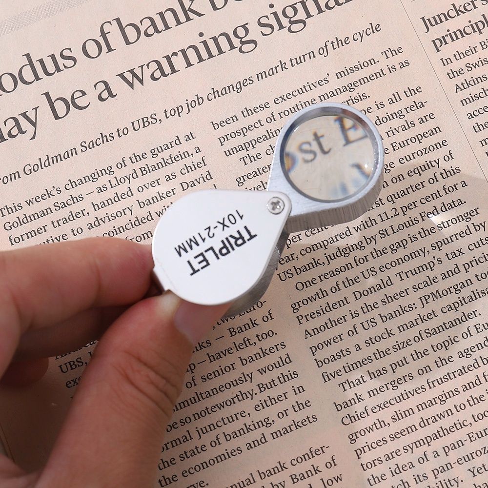 30x Kính Lúp Soi Đá Quý Bỏ Túi Dùng Làm Trang Sức Kích Thước 30x21mm