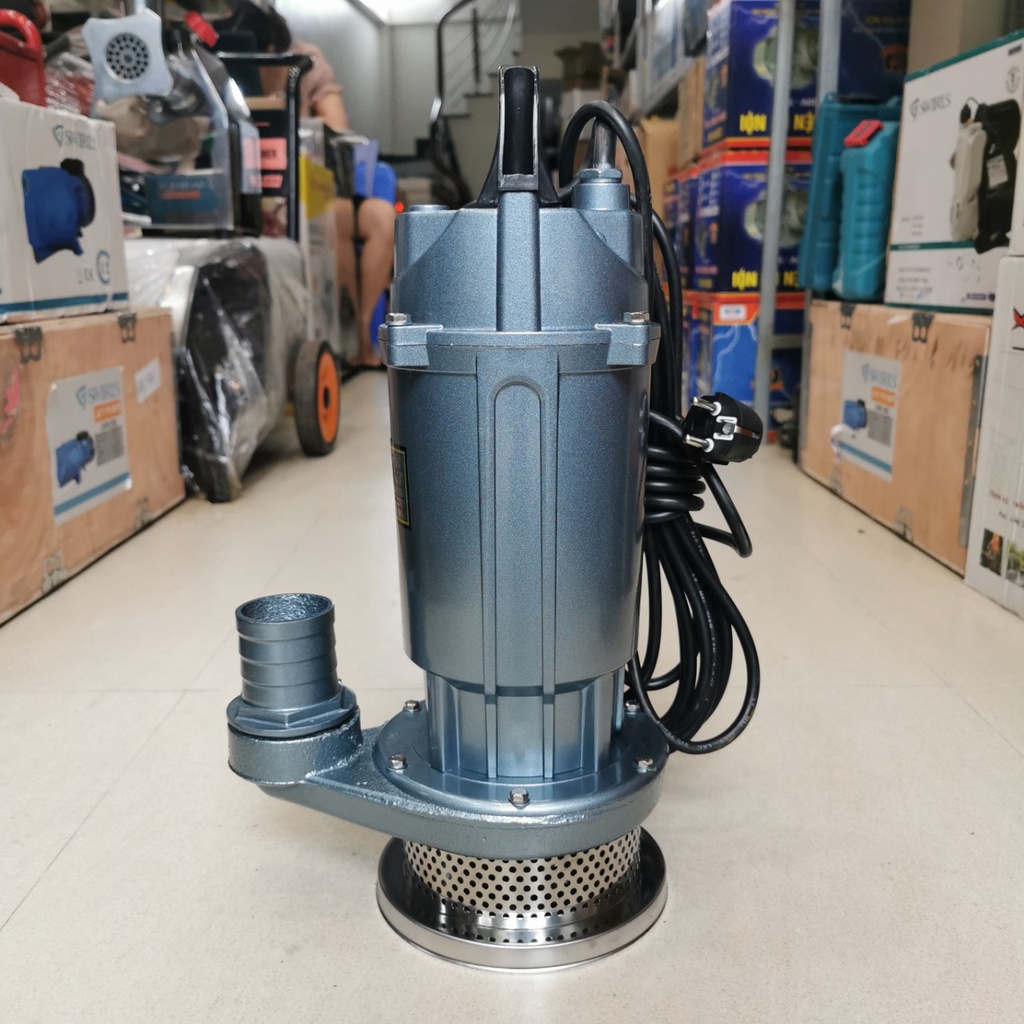 Máy Bơm Chìm Bơm Tõm 750w 1HP Ống Ra F50 Hàng Dây Đồng