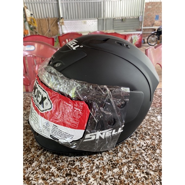 Mũ bảo hiêm fullface SNELL đen sần