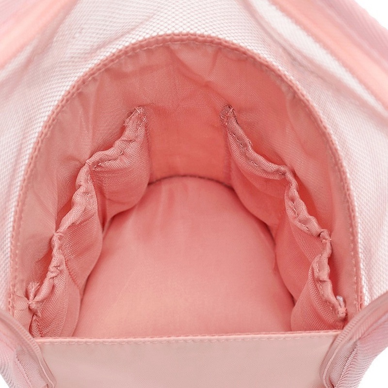 1 Túi Đựng Cọ Trang Điểm Trong Suốt Chống Nước Có Khóa Kéo Tiện Dụng Cho Nữ