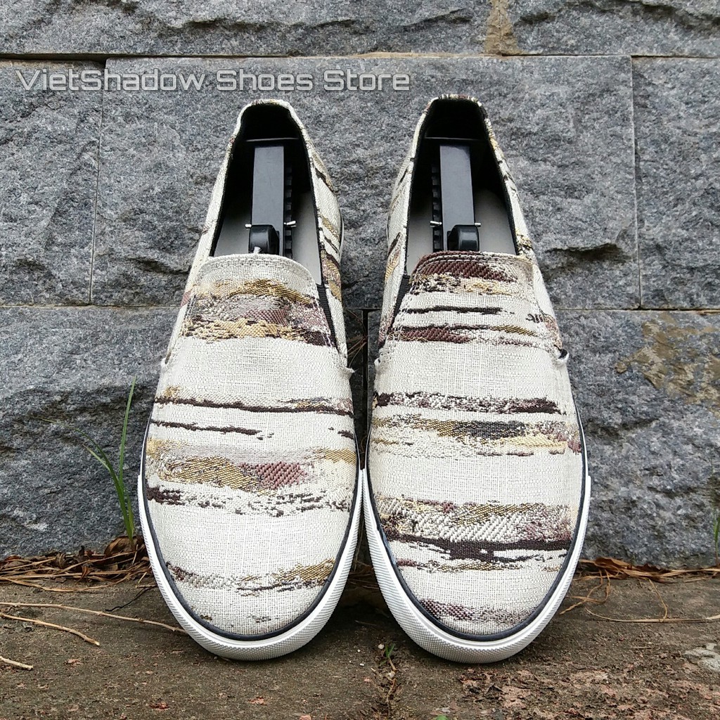 Slip on | giày lười vải Leyo mã 7087-nâu | BigBuy360 - bigbuy360.vn