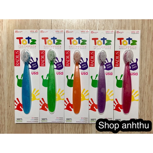 Bàn chải đánh răng cho bé từ 18m