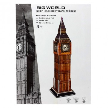 Xếp Hình 3D MegaToys -  Kỳ Quan Thế Giới Đồng Hồ Big Ben Big World