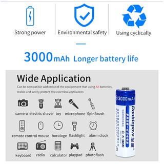 Combo Bộ Sạc Pin Doublepow DP-B02 Và Pin Tiểu AA, AAA