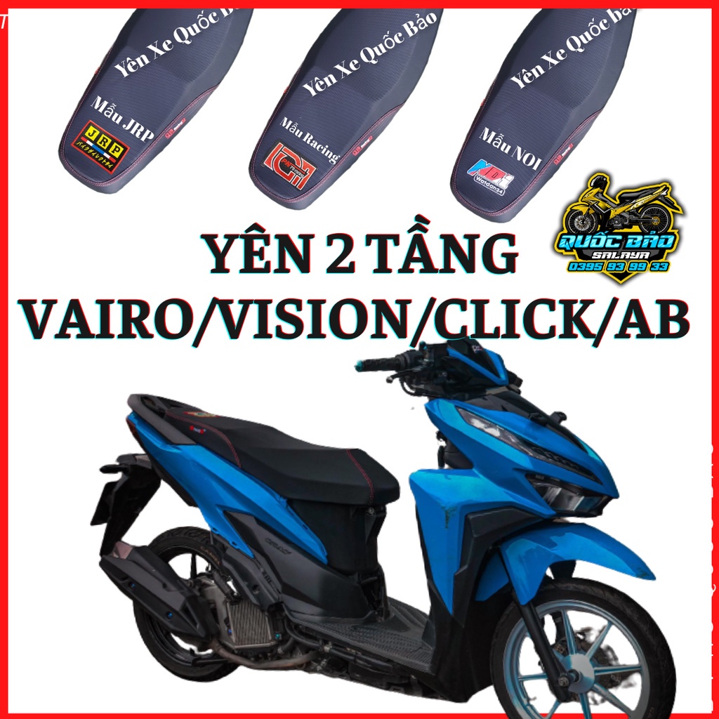 ✤◎✐Yên 2 tầng vairo vision ab click kèm da thái thêu co giãn 4 chiều nhiều mẫu lựa chọn