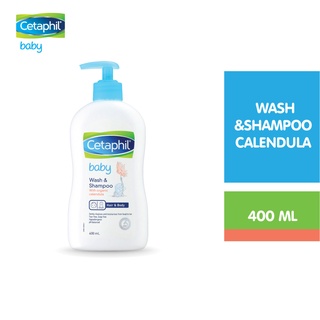 Sữa tắm gội dịu nhẹ cho bé Cetaphil Baby Wash & Shampoo with Organic Calendula 400ml