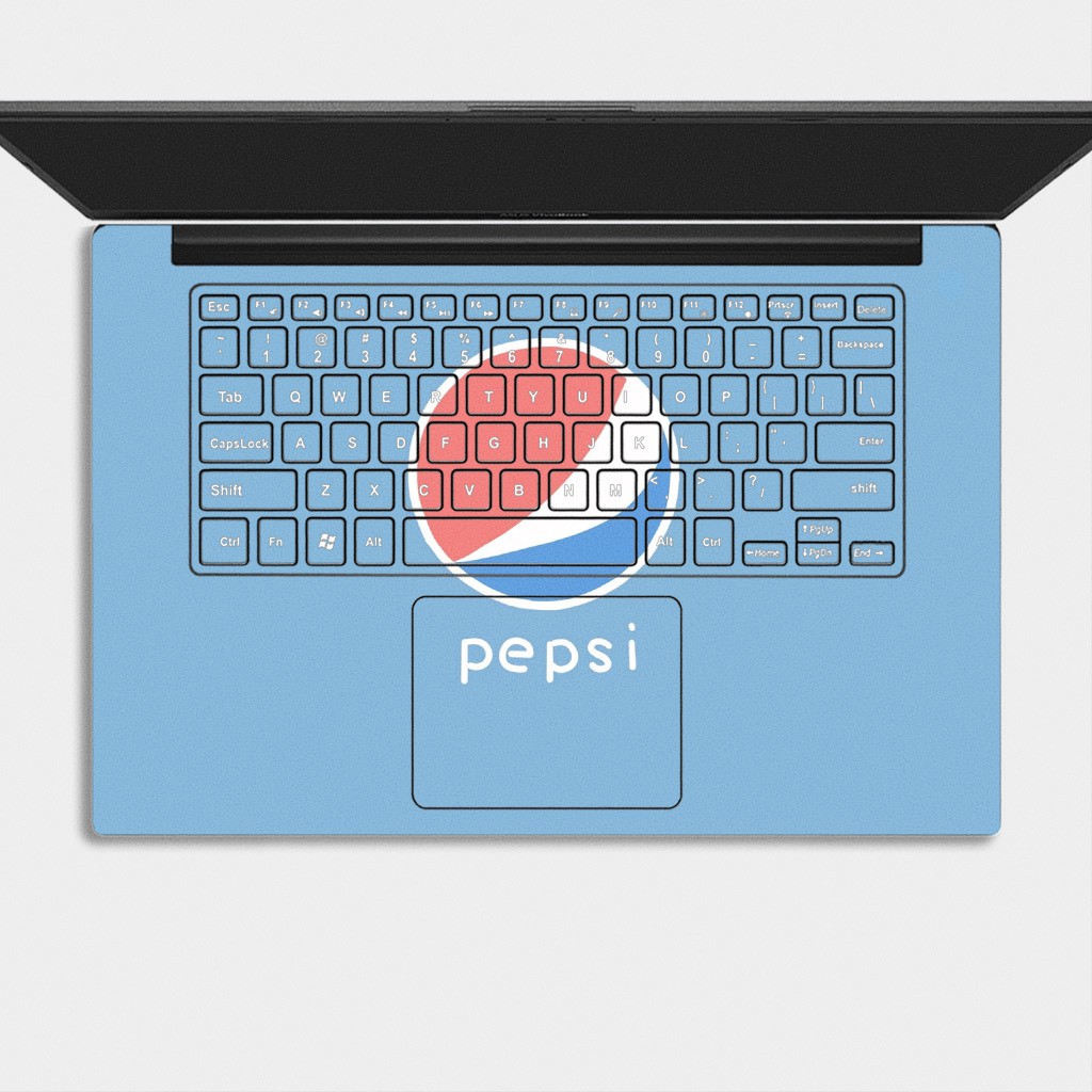 Bộ skin dán laptop mẫu Pepsi / Có mẫu decal dán cho tất cả các hãng máy tính