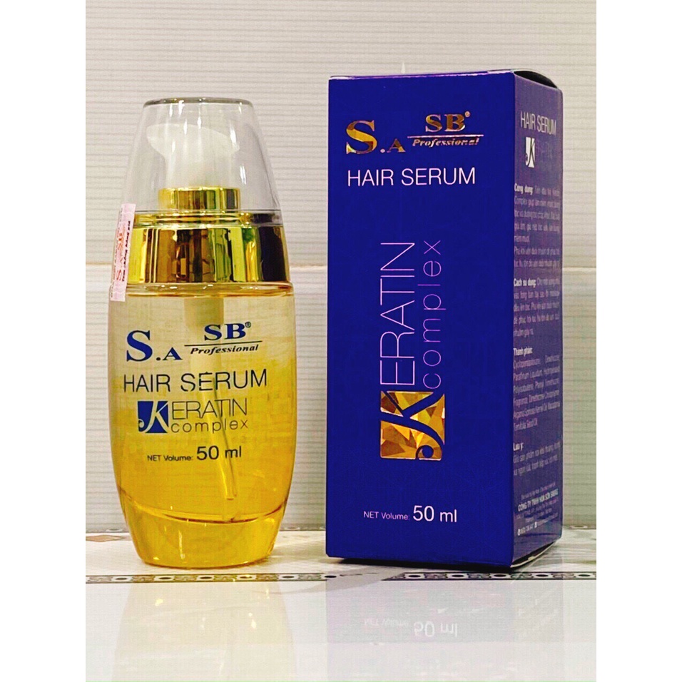 Tinh Dầu Dưỡng Tóc Keratin Complex SB Cao Cấp - serum dưỡng tóc SB - giữ nếp, nuôi dưỡng tóc chắc khỏe bóng mượt