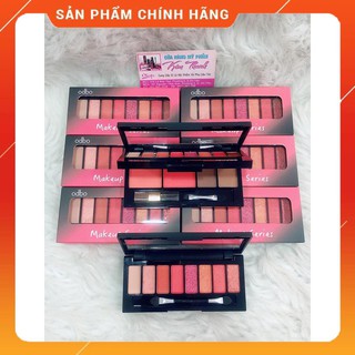 Set Bộ Phấn mắt + má hồng + chân mày bột odbo 2 tầng makeup series