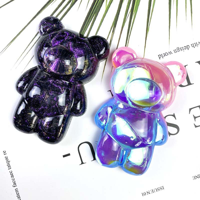 Khuôn Silicone Hình Gấu Nhỏ 3D Làm Mặt Vòng cổ / Bông Tai DIY