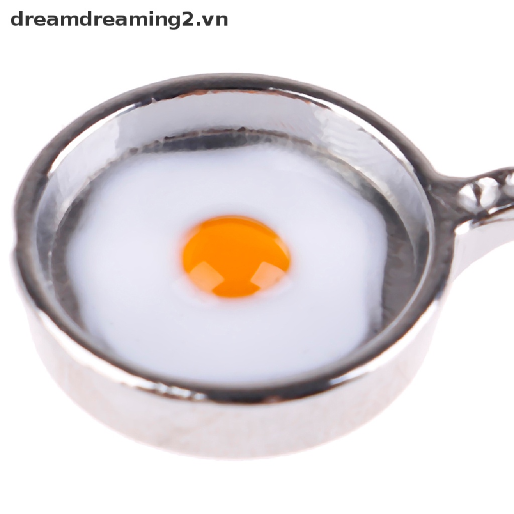 Chảo chiên trứng kim loại mini dành cho nhà búp bê