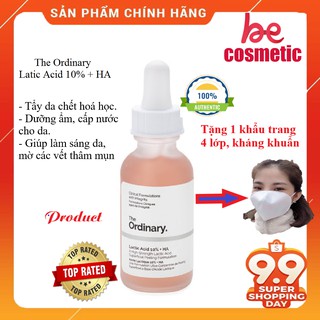 Serum The Ordinary Latic Acid 10% + HA  tẩy da chết hoá học