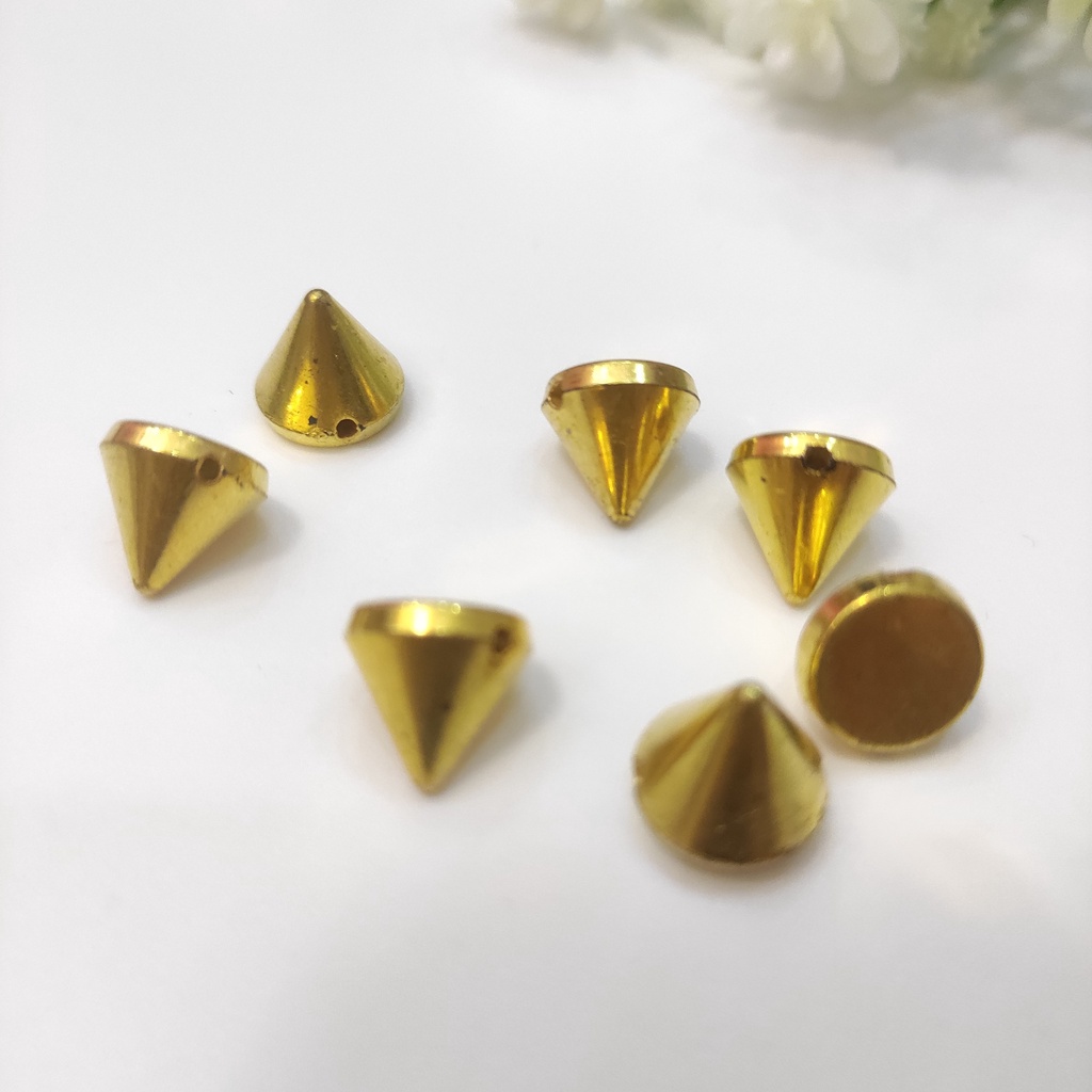 Đinh tán hình nón bằng nhựa trang trí handmade đồ da, giày dép, quần áo Pinky Shop