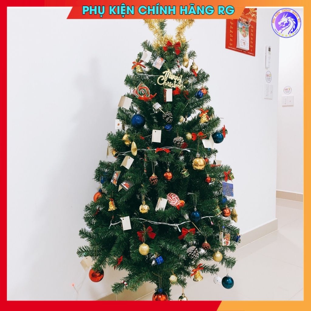 Cây thông giáng sinh 1m2 cây thông Noel trang trí nhà cửa để bàn văn phòng nhà hàng cây thông Việt Nam sản xuất