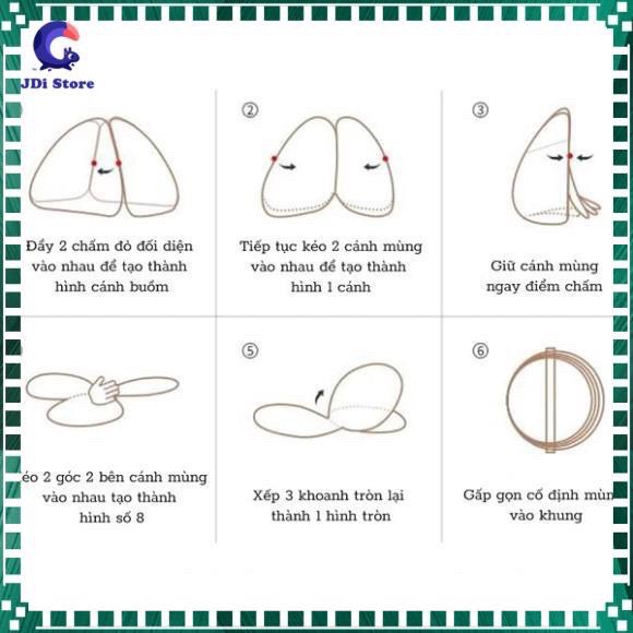 Màn chụp tự bung - Mùng Chụp Tự Bung Cao Cấp Bảo Hành 1 Năm