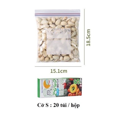 TÚI ZIP ĐỰNG THỰC PHẨM, TÚI ZIPPER BẢO QUẢN THỰC PHẨM AN TOÀN TIỆN DỤNG PHONG CÁCH NHẬT BẢN BIBO