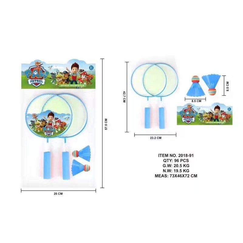 Bộ vợt cầu lông trẻ em kèm 2 quả cầu giúp bé phát triển thể chất, phản xạ