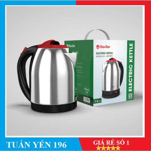 CÓ GRAP  SHIP ⚡️ Ấm điện siêu tốc 1,8 lít Rạng Đông Inox 304 cao cấp RD-AST18ST2⚡️
