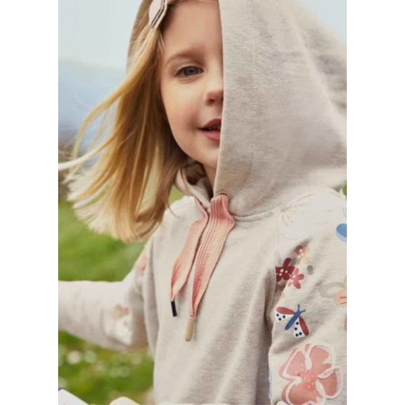 BỘ NỈ BÉ ÁO GHI IN HOA QUẦN HỒNG CHO BÉ GÁI (9-30KG)