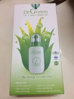Bình rửa mũi kèm muối Dr. Green