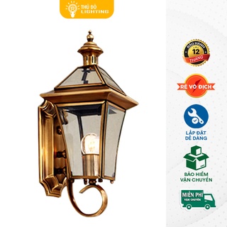 Đèn Gắn Tường Ngoài Trời THỦ ĐÔ LIGHTING Thân Đúc Đồng Và Chụp Đèn Thủy Tinh Truyền Sáng Tốt B6052