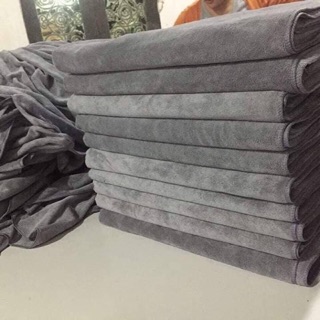 Khăn spa màu ghi xám (set 4 khăn)