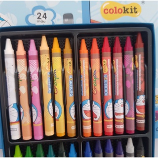 Bút sáp màu dạ Doraemon 24 màu