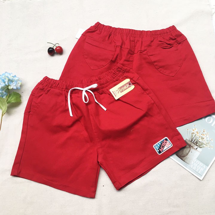 Quần đùi nữ vải kaki lưng thun mềm mát từ 45kg-50kg - QNU03 | BigBuy360 - bigbuy360.vn