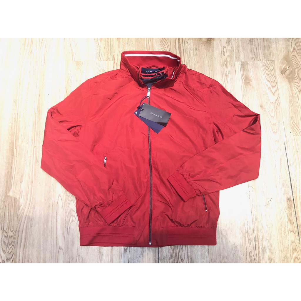 Áo khoác gió hai lớp Zara Man cổ kẻ, bo gân. HA0533