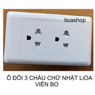 Ổ ĐÔI 3 CHẤU CHỮ NHẬT LiOA.