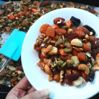 Granola siêu Hạt & Quả 500gr | Ngũ cốc giảm cân thêm Nhân Óc Chó và Macca