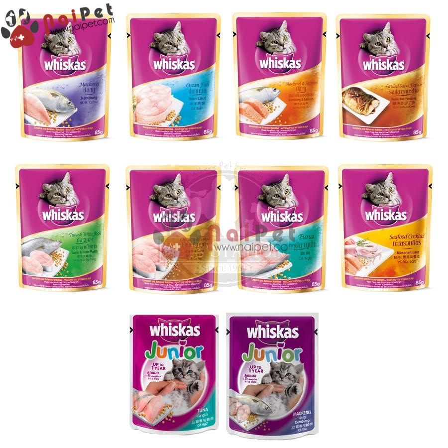 Pate Cho Mèo Whiskas Gói 80g