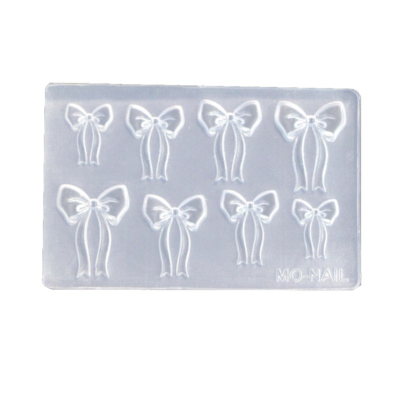 10m Khuôn Làm Móng Hình Nơ Nhỏ Bằng Silicone