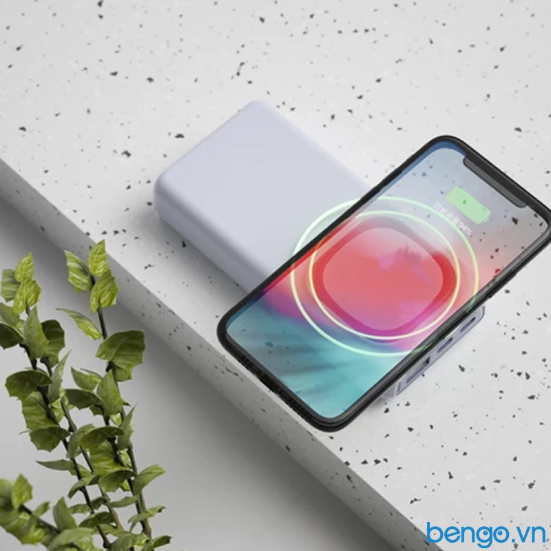 Sạc Dự Phòng Kiêm Sạc Không Dây MIPOW Power Cube 20000mAh PD 18W QI 10W Wireless Charge - SPX20W